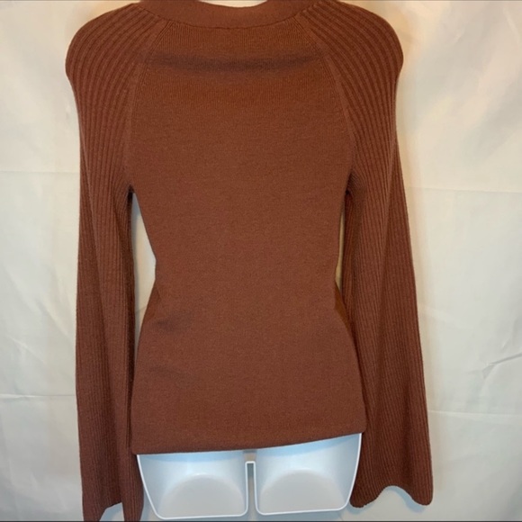 Anthropologie Moth Henley Outpost Ribbed Sweater Top NWT - Picture 11 of 11
